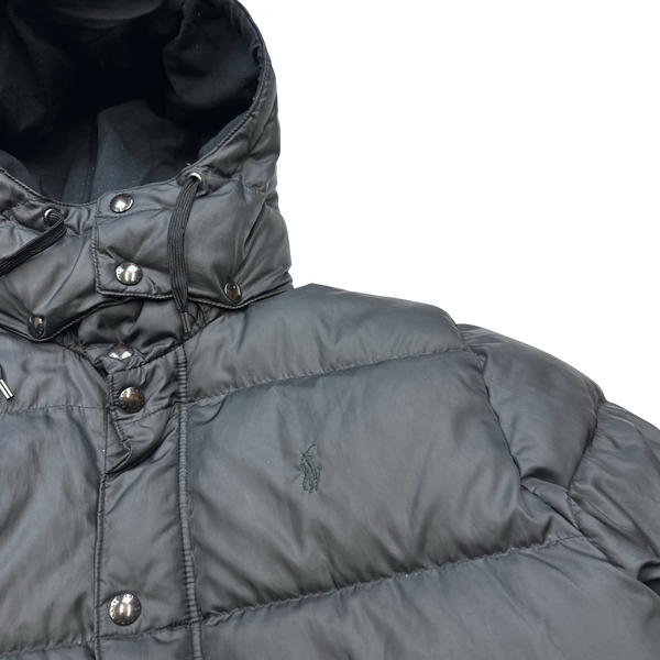 Ralph Lauren Black Puffer Thick Down Puffer Jacket - Large