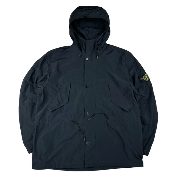Stone Island 2018 Navy Micro Reps Parka Jacket - 3XL