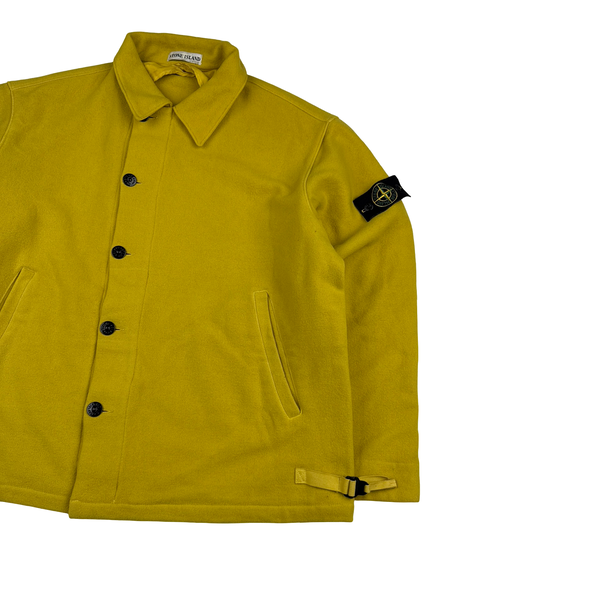 Stone Island AW2000 Yellow Vintage Wool Double Lined Overshirt - XL