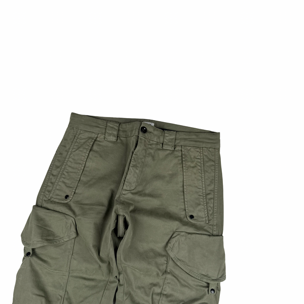 CP Company Khaki Ergonomic Fit Cargo Trousers - 32"