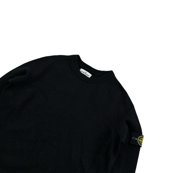 Stone Island 2018 Black Wool Crewneck Jumper - XL