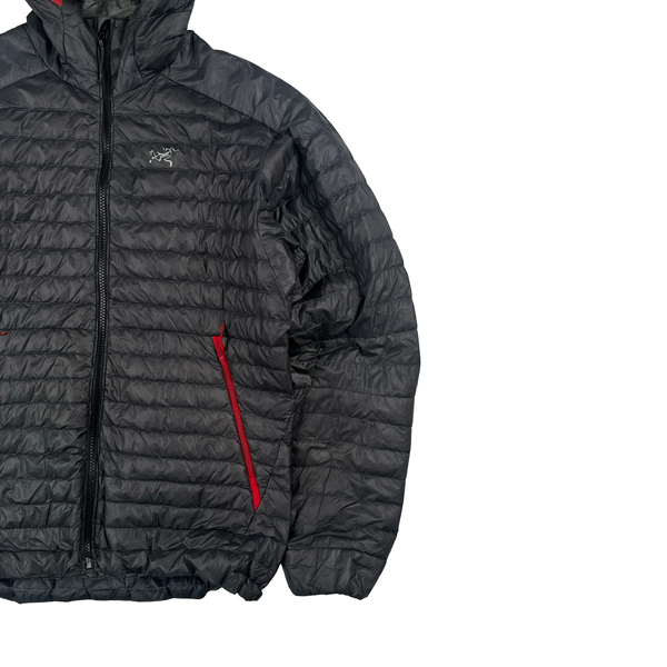 Arcteryx Black Cerium SL Down Filled Zipped Hooded Jacket - Small