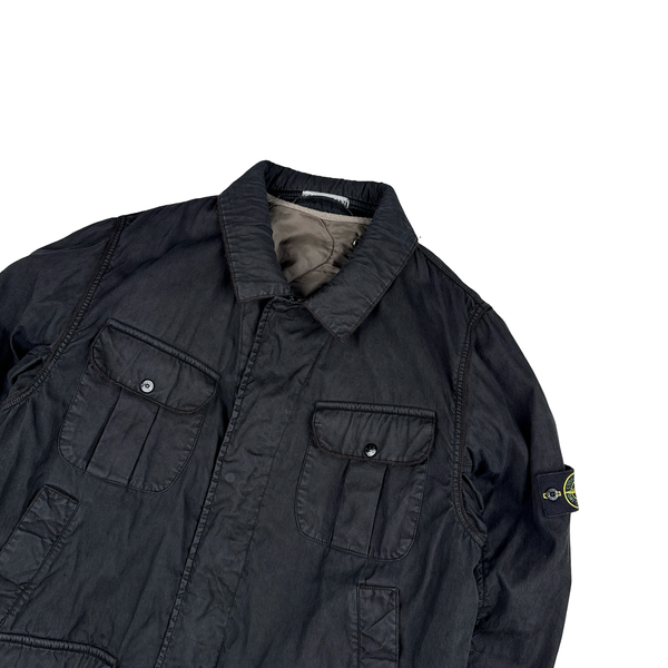 Stone Island 2006 Navy Multi Pocket Dutch Rope Lined Jacket - XXL