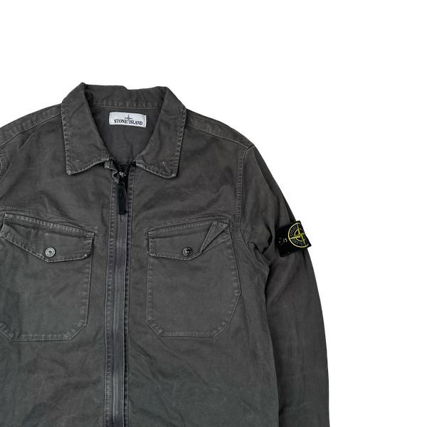 Stone Island 2016 Charcoal Grey Zipped Overshirt - Medium