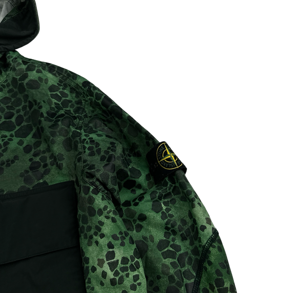 Stone Island 2018 Alligator Camo Light Cotton / Nylon Fishtail Parka - Medium