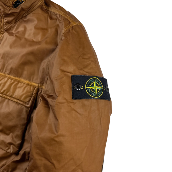 Stone Island 2012 30th Anni Orange Mussola Gommata Carpenter Field Jacket - Small