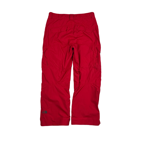 North Face Red Thick Ski Cargo Trousers - Large