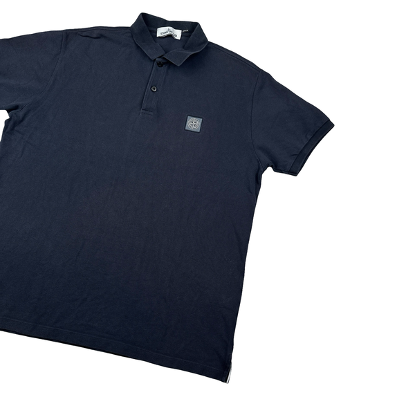 Stone Island 2020 Navy Short Sleeve Polo - XXL