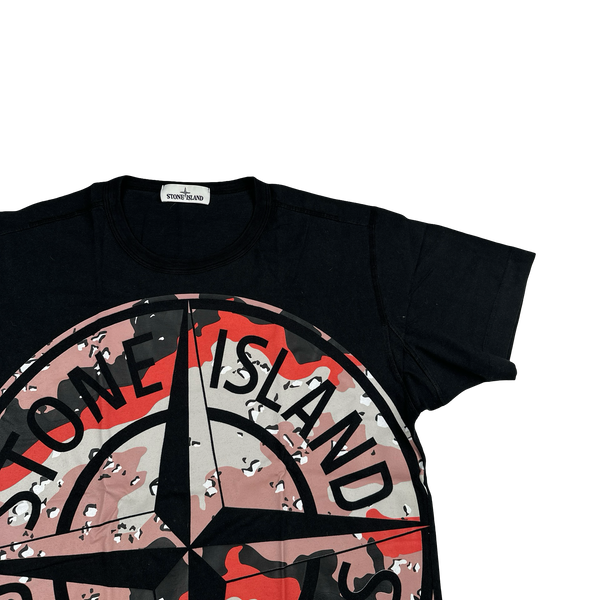 Stone Island 2020 Desert Camo Compass Cotton T Shirt - XL