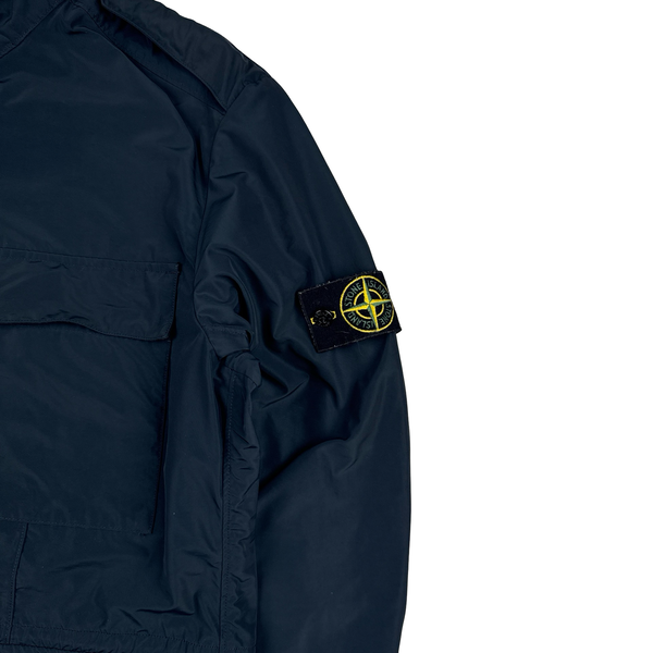 Stone Island 2017 Navy Garment Dyed Micro Reps Field Jacket - XXL