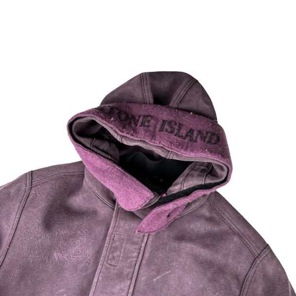 Stone Island 2018 Man Made Suede 4 In 1 Jacket - Large