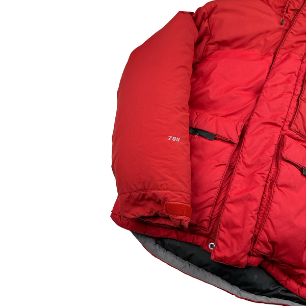 North Face Red Summit Series 700 Down Hooded Puffer Jacket - Medium
