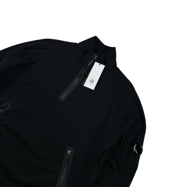 CP Company Black Quarter Zip Lens Viewer Pullover - Medium