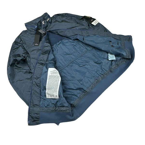 Stone Island 2023 Econyl Blue Regenerated Nylon Metal Jacket - XL