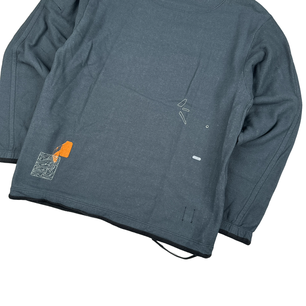 Stone Island 2022 Shadow Project Graphic Print Soft Cotton Crewneck - Medium