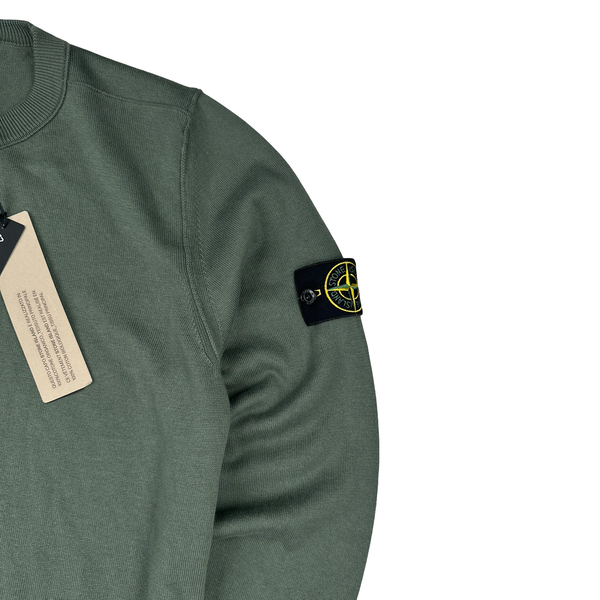 Stone Island 2025 New Season Green Lightweight Jumper - Large