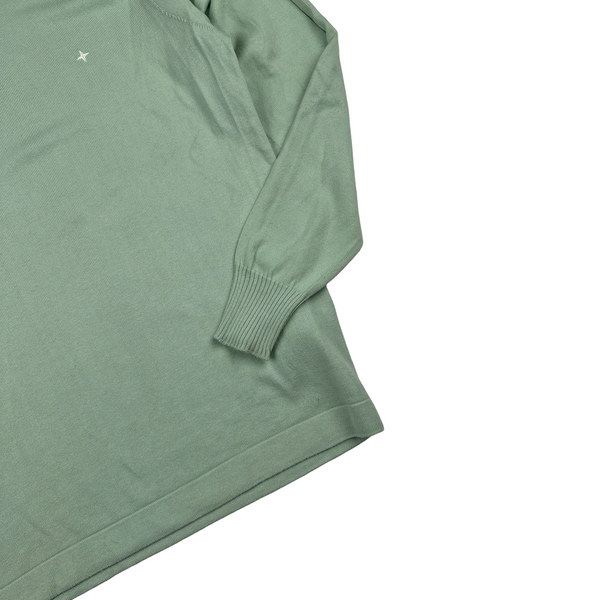 Stone Island 2018 Green Stellina Knit Cotton Crewneck Jumper - Small