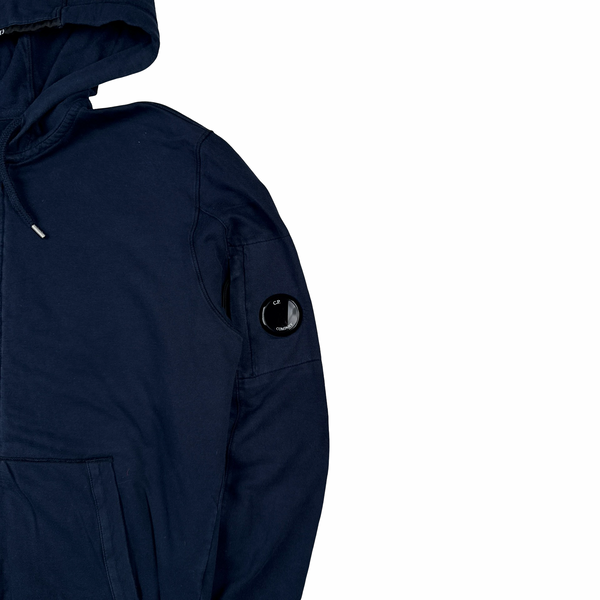 CP Company Navy Cotton Zipped Lens Viewer - Medium