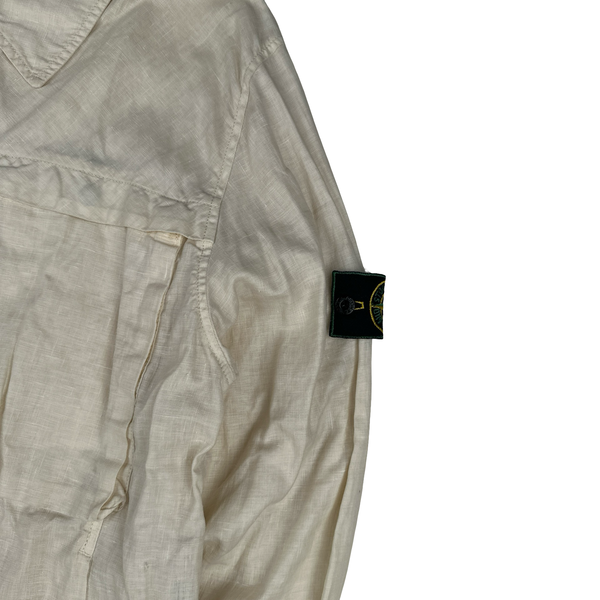 Stone Island 1998 Vintage Lino Flax Multi Pocket Jacket - Medium