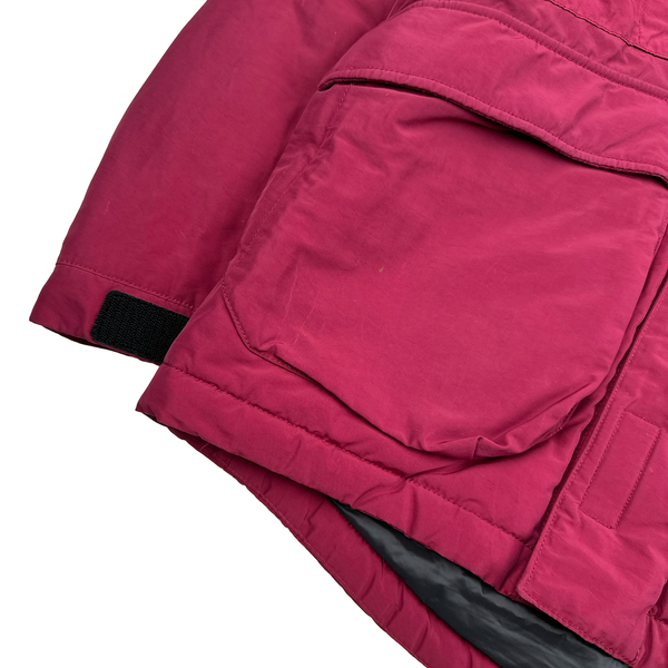 Stone Island 2018 Burgundy Micro Reps Primaloft Lined Jacket - Small