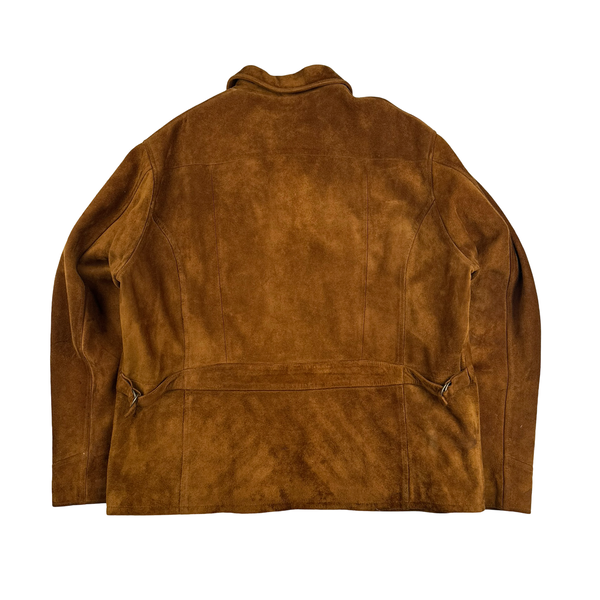 Ralph Lauren Brown Heavyweight Suede Jacket - XL