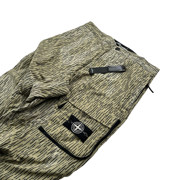 Stone Island 2021 Rain Camo Reflective Cargo Trousers - 32"