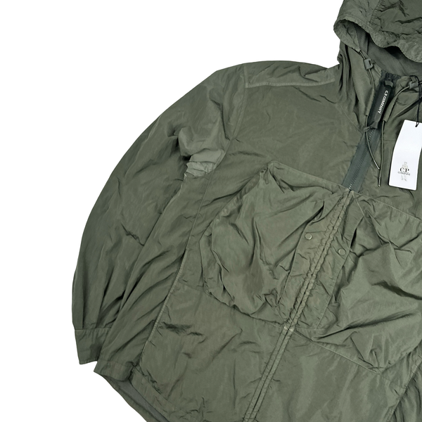 CP Company Green Chrome R Lens Viewer Nylon Multi Chest Pocket Jacket - Large