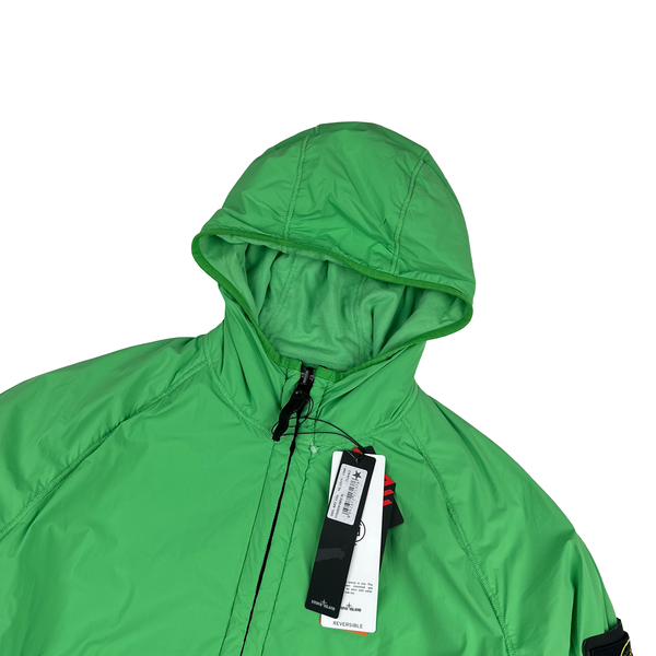 Stone Island 2022 Apple Green Comfort Tech Composite Reversible Polartec Jacket - XL