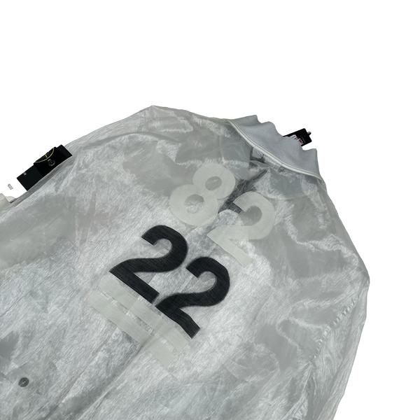 Stone Island 40th Anniversary White Piattina 82/22 Jacket - XXL