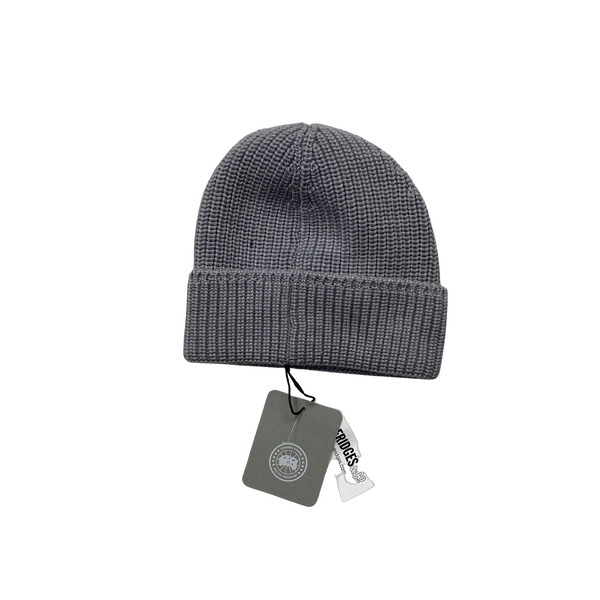 Canada Goose Merino Ribbed Wool Beanie Hat