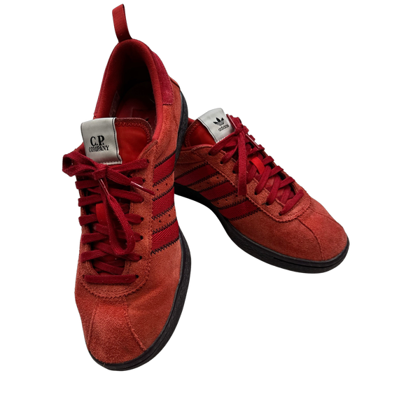 Adidas x CP Company Tobacco Brick Red Trainers - UK 7.5