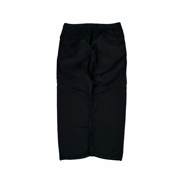 Stone Island 2023 RE Black Cotton Cargo Trousers - 36"