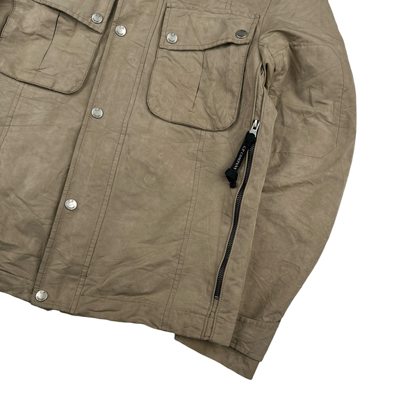 CP Company Beige Multi Pocket Goggle Jacket - Small