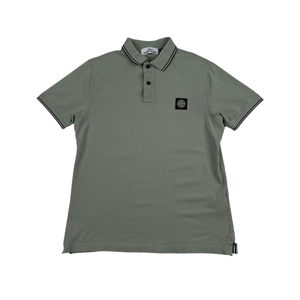 Stone Island 2018 Grey Polo Shirt - Large