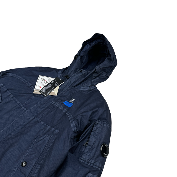 CP Company Blue Gore G-Type Ripstop Down Lined Jacket - Small