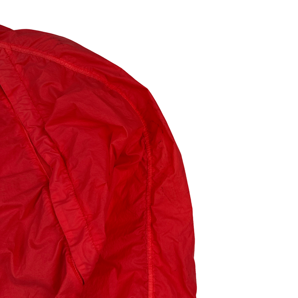Stone Island 2019 Red Lamy Velour Jacket - Medium