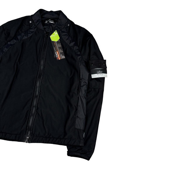 Stone Island 2020 Black Shadow Project Ren Mesh Bomber Jacket - Medium