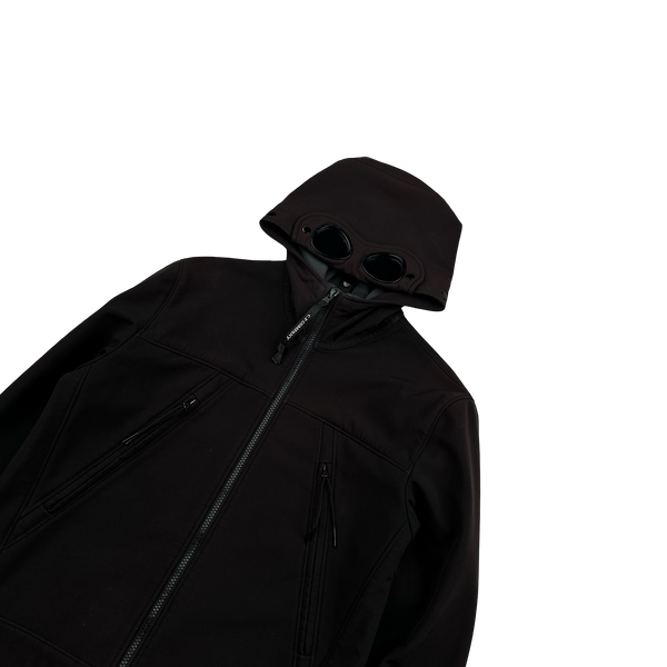 CP Company Brown Junior Goggle Soft Shell Jacket - Age 14