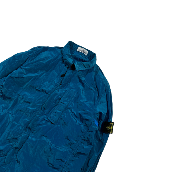 Stone Island 2018 Blue Nylon Metal Overshirt - XL
