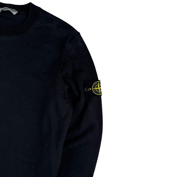 Stone Island 2023 Black Crewneck Sweatshirt - Medium