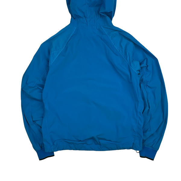 CP Company Blue Nycra Hooded Jacket - Large