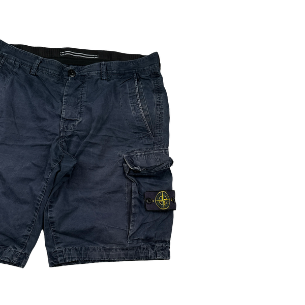 Stone Island 2013 Navy Cargo Shorts - 34"