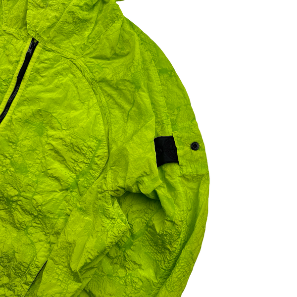 Stone Island Shadow Project 2022 Green Waffle Print Econyl Nylon Metal Jacket - Medium