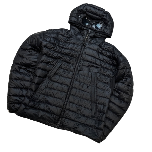 CP Company Black Down Filled DD Shell Goggle Puffer Jacket  - Medium