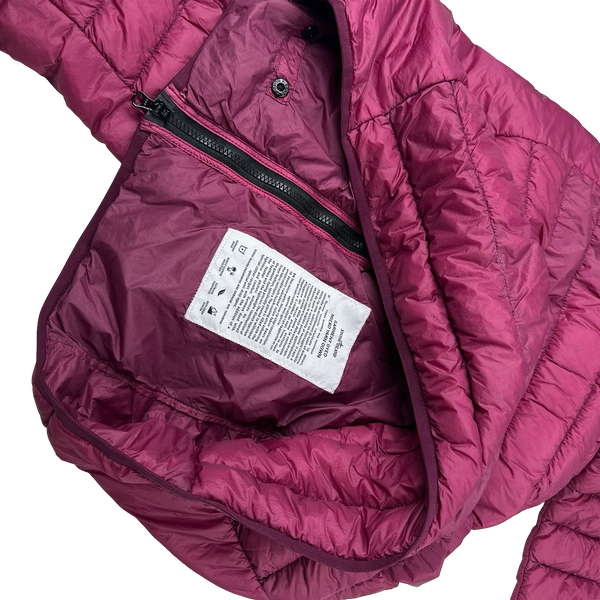 Stone Island 2018 Burgundy Micro Yarn Down Puffer Overshirt - 3XL