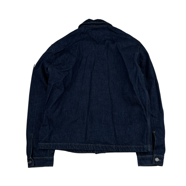 Stone Island 2025 Indigo Denim-Rinsed Collared Jacket - XL