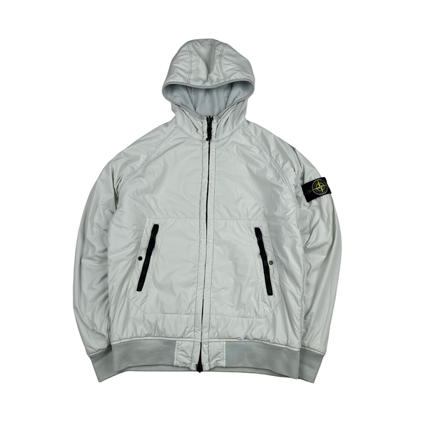 Stone Island 2022 Light Blue Comfort Tech Composite Reversible Polartec Jacket - Medium