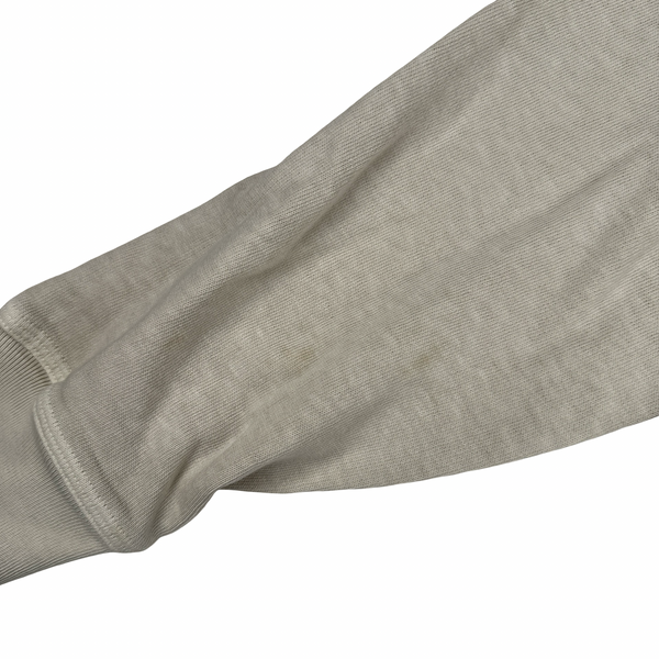 Stone Island 2018 Cream White Cotton Crewneck Sweatshirt - Medium
