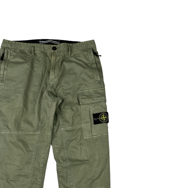 Stone Island 2017 Green Skinny Fit Cargo Trousers - 34"