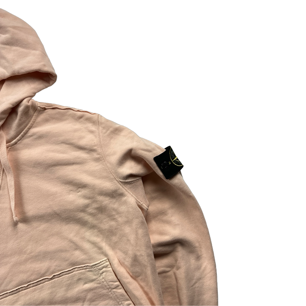 Stone Island 2018 Peach Pullover Hoodie - Small